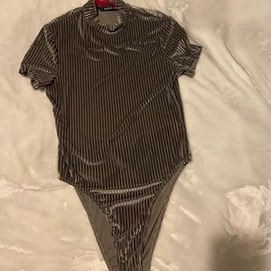 Brand new velvet bodysuit